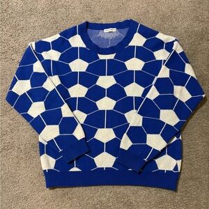 Gosha size medium authentic Blue and White Geometric Men's Sweater